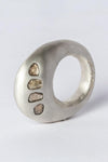 Parts of Four High Mountain Ring (0.8 CT, 8 diamond slate) E1701-6-MA+DIA PPOF39
